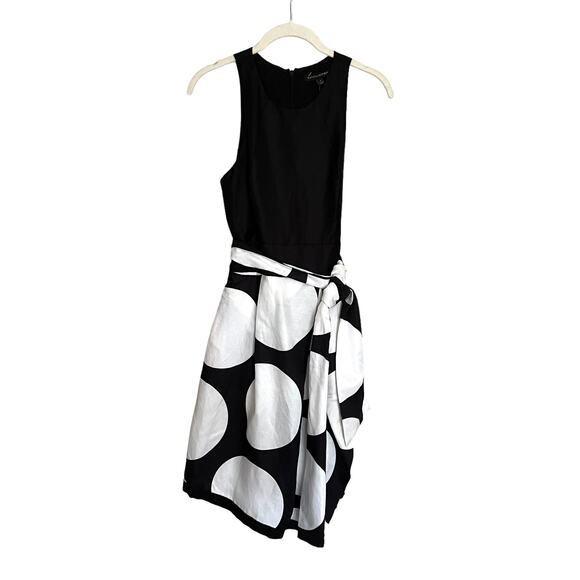 Banana Republic Black and White Circle Mini Dress - Picture 2 of 9
